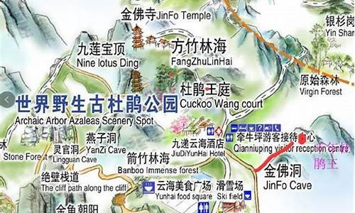 重庆到金佛山路线地图_重庆到金佛山路线地